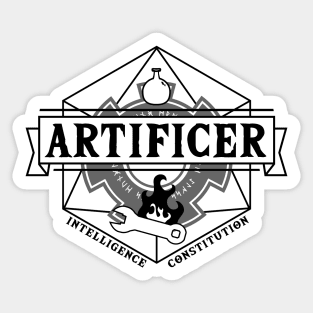 Artificer (Black) Sticker